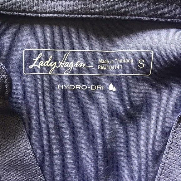 Lady Hagen Hydro Dri Short Sleeve Golf Polo sz Small Purple - Picture 2 of 5